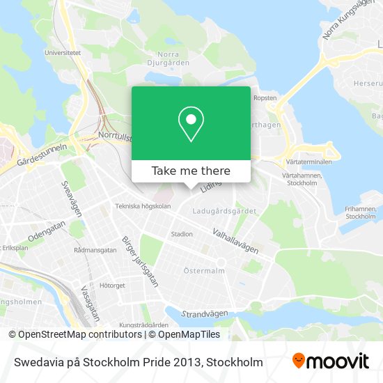 Swedavia på Stockholm Pride 2013 map