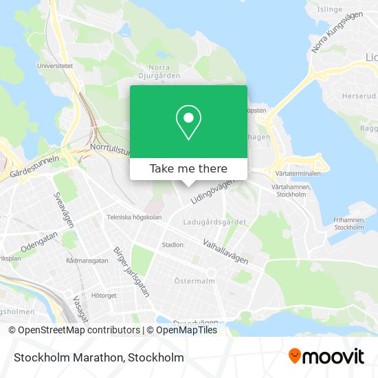 Stockholm Marathon map