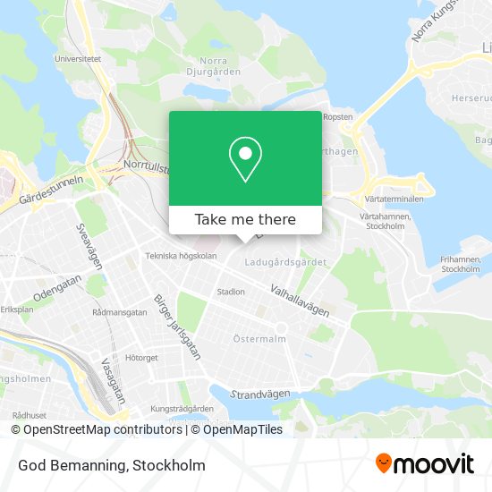 God Bemanning map