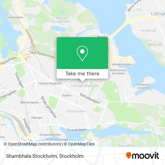 Shambhala Stockholm map