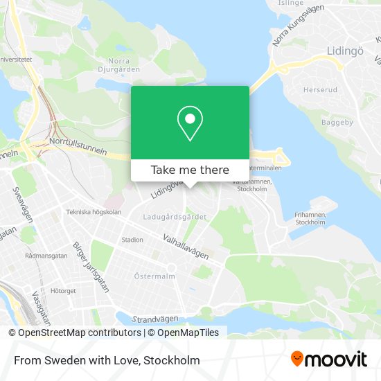 From Sweden with Love map