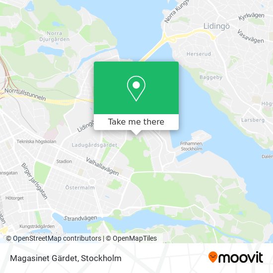 Magasinet Gärdet map