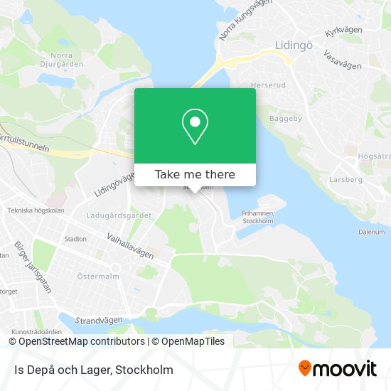 Is Depå och Lager map