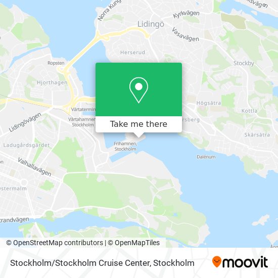 Stockholm / Stockholm Cruise Center map