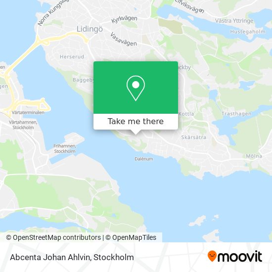 Abcenta Johan Ahlvin map