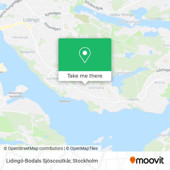 Lidingö-Bodals Sjöscoutkår map