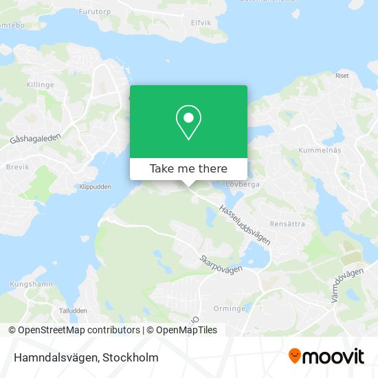 Hamndalsvägen map