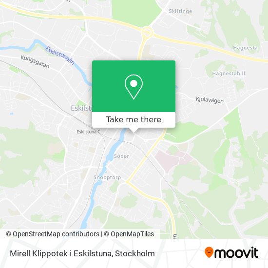 Mirell Klippotek i Eskilstuna map