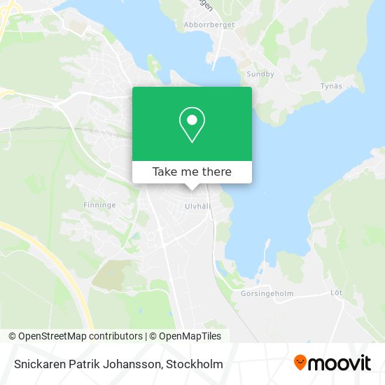 Snickaren Patrik Johansson map