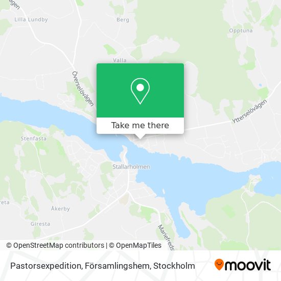 Pastorsexpedition, Församlingshem map