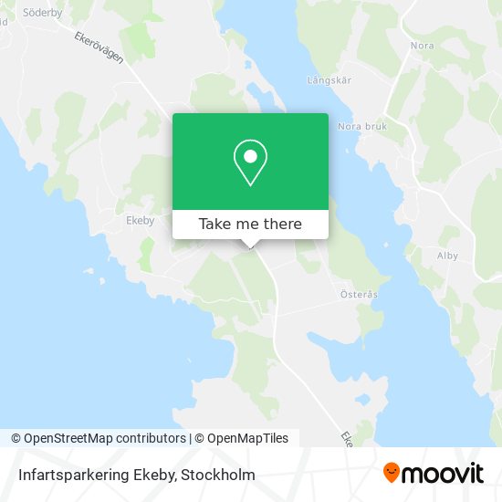 Infartsparkering Ekeby map