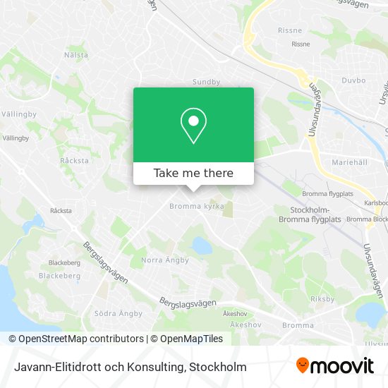 Javann-Elitidrott och Konsulting map