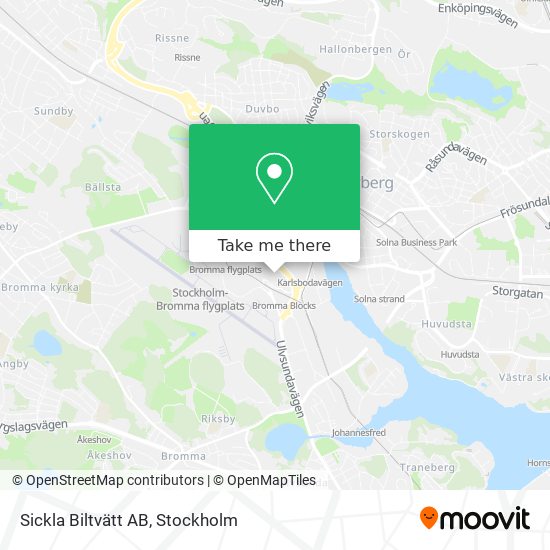 Sickla Biltvätt AB map