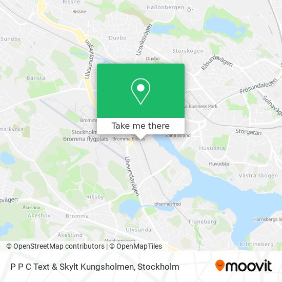 P P C Text & Skylt Kungsholmen map