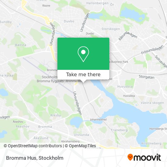 Bromma Hus map