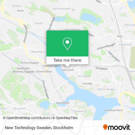 New Technology Sweden map