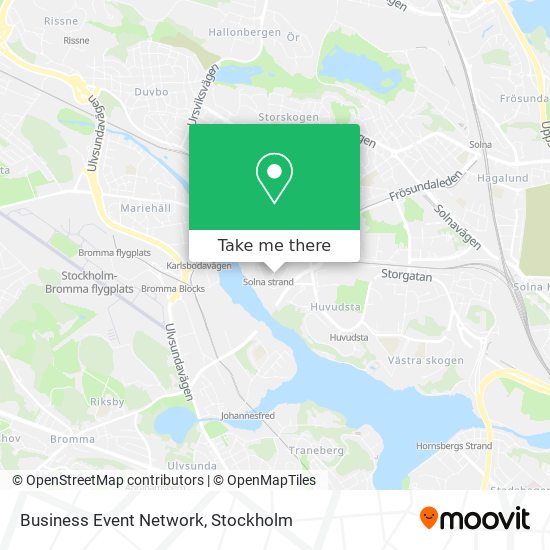 Business Event Network map