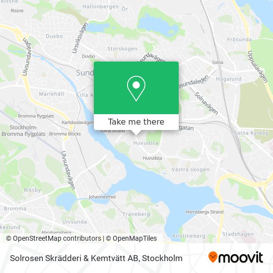 Solrosen Skrädderi & Kemtvätt AB map