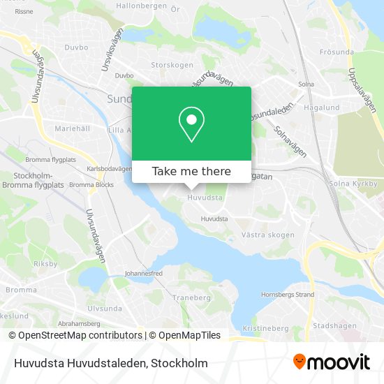 Huvudsta Huvudstaleden map