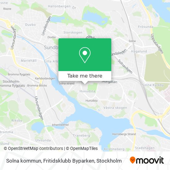 Solna kommun, Fritidsklubb Byparken map