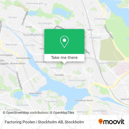 Factoring Poolen i Stockholm AB map