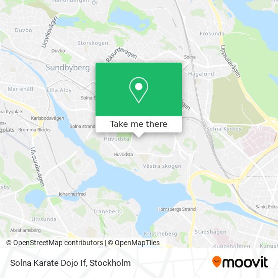 Solna Karate Dojo If map