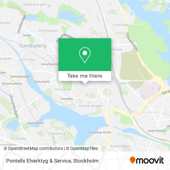 Pontells Elverktyg & Service map