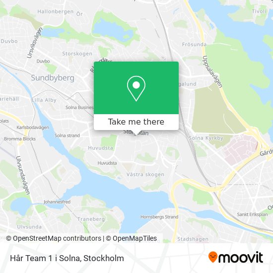 Hår Team 1 i Solna map