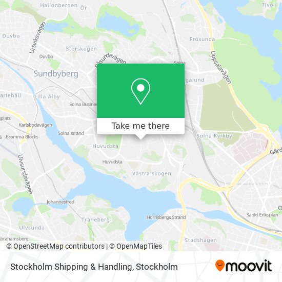 Stockholm Shipping & Handling map