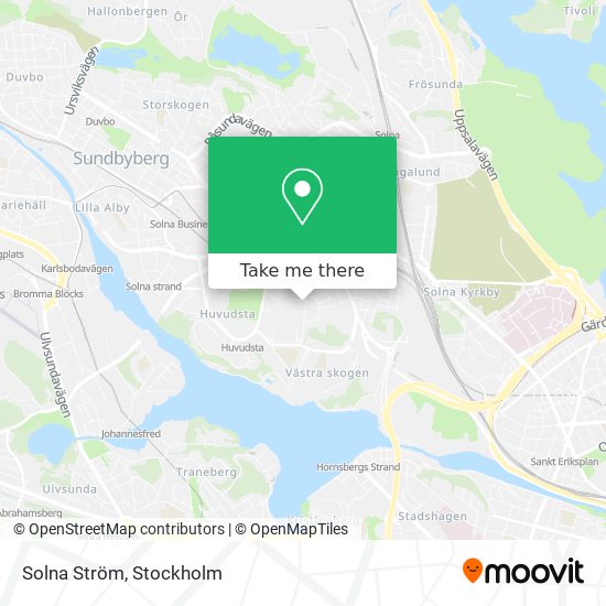 Solna Ström map