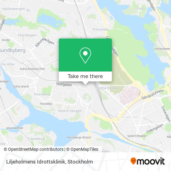 Liljeholmens Idrottsklinik map
