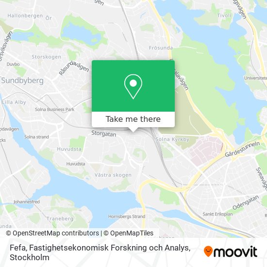 Fefa, Fastighetsekonomisk Forskning och Analys map