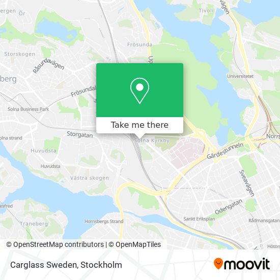 Carglass Sweden map