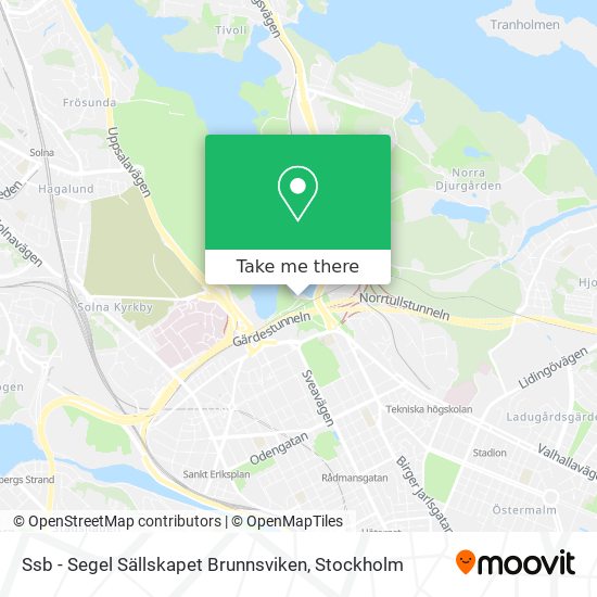 Ssb - Segel Sällskapet Brunnsviken map