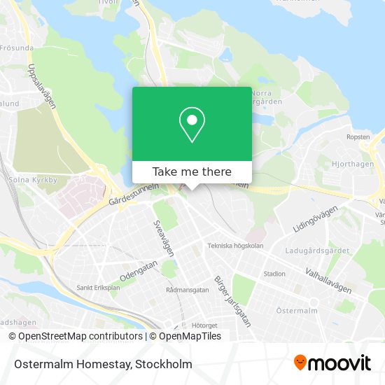 Ostermalm Homestay map