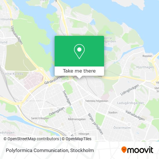 Polyformica Communication map