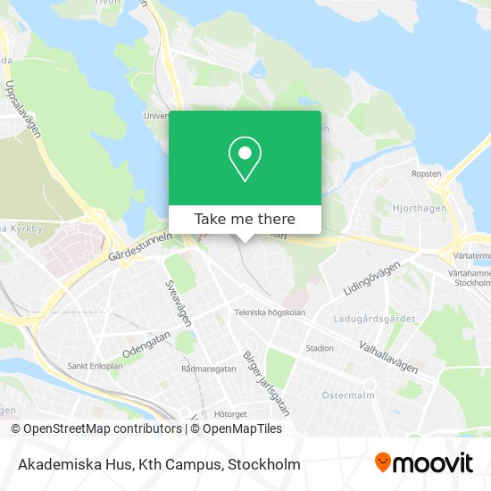 Akademiska Hus, Kth Campus map