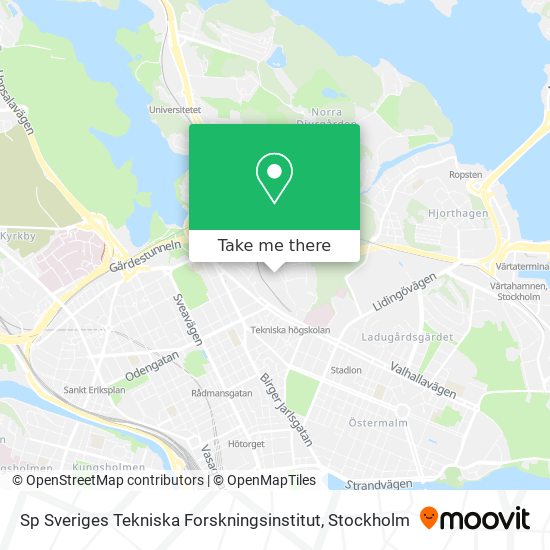 Sp Sveriges Tekniska Forskningsinstitut map