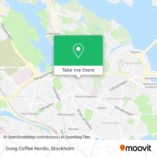 Gong Coffee Nordic map