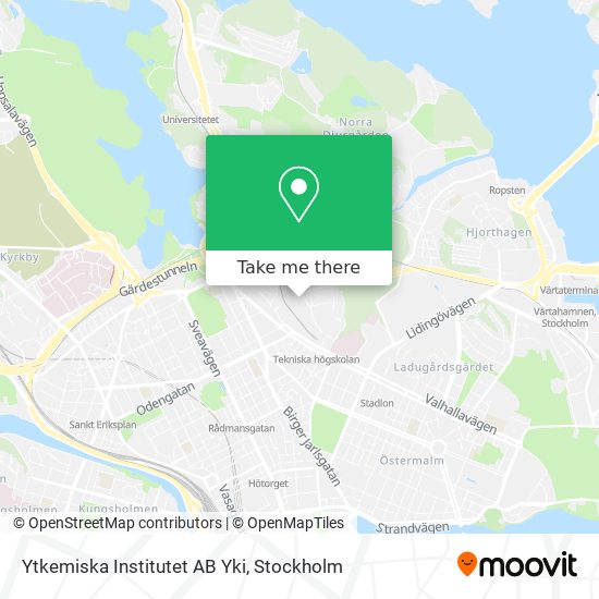 Ytkemiska Institutet AB Yki map