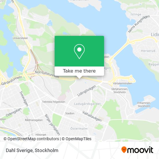 Dahl Sverige map