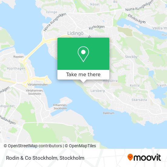 Rodin & Co Stockholm map