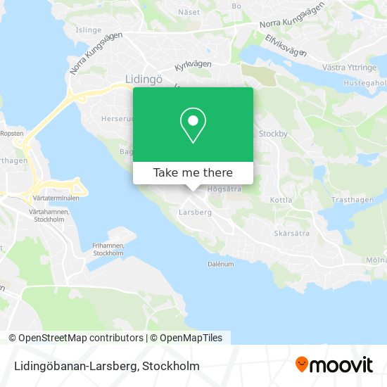 Lidingöbanan-Larsberg map