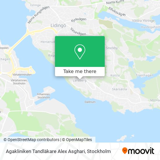 Agakliniken Tandläkare Alex Asghari map