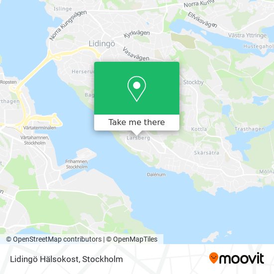 Lidingö Hälsokost map