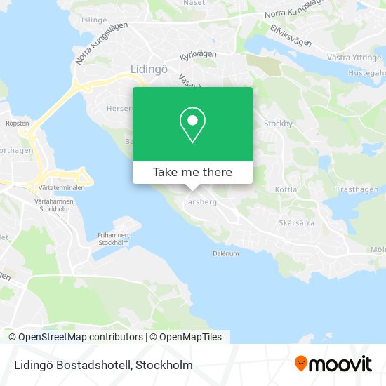 Lidingö Bostadshotell map