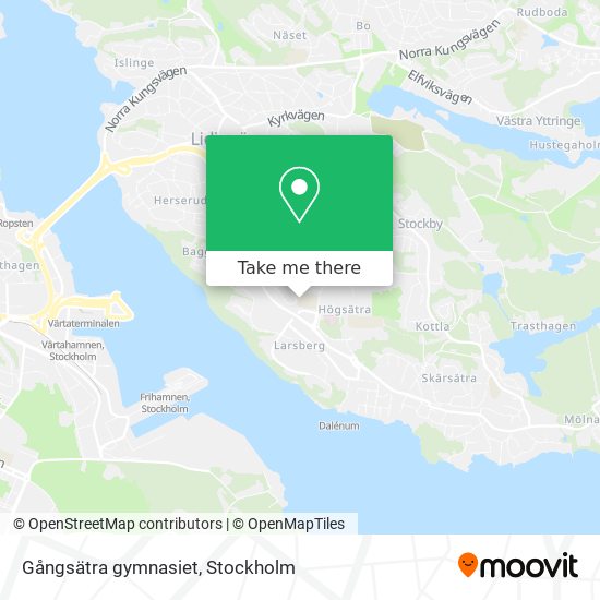 Gångsätra gymnasiet map