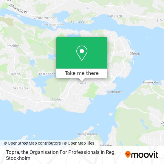 Topra, the Organisation For Professionals in Reg map