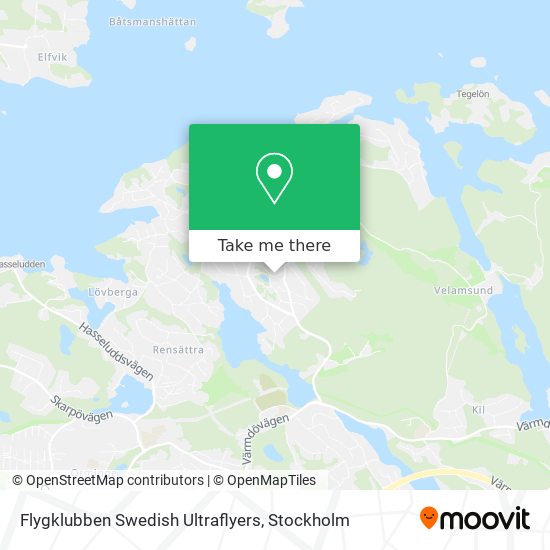 Flygklubben Swedish Ultraflyers map