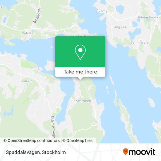 Spaddalsvägen map